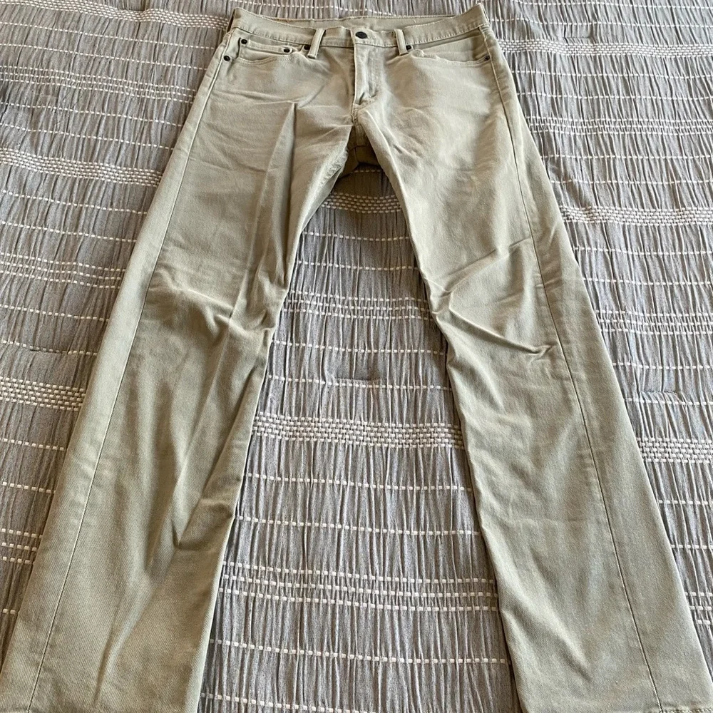 Levi’s Denim Tan Green Khaki Pants Skinny Jeans Slim W31 L32